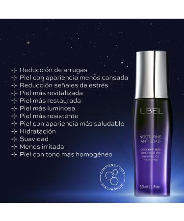 L BEL Nocturne Facial Serum 30ml - Hydrating Hyaluronic Acid Formula for Glowing Skin | International Shipping Available - Buy Online on GoSupps.com