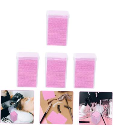 Housoutil 4boxes Eyelash Glue Cleaning Lash Extension Cleaner Eyelash Cleaner Nail Wipes Glue Bottle Wiper Cleaning Rags Glue Clean Wipe Non-Woven Fabric Anti-Clogging Extension Glue Pink - Buy Online on GoSupps.com