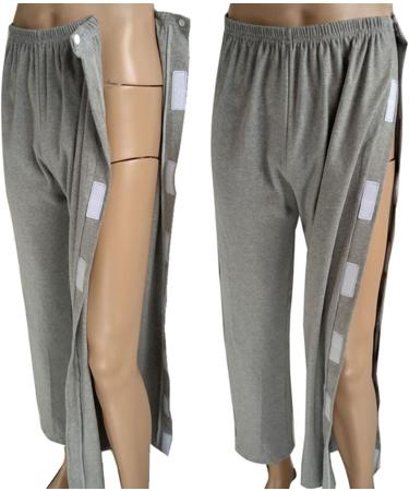 Buy Safety Certified Full Open Patient Care Pants for Elderly - Easy Wear XXL-XXLarge Grey | International Shipping Available - Buy Online on GoSupps.com