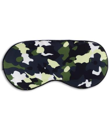 Kimkoo Silk Sleep Mask & Blindfold with Adjustable Straps - Camo Pattern - Men, Women, Kids - Buy Online on GoSupps.com