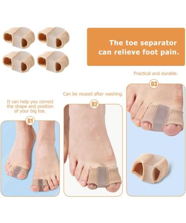 4pc Toe Separator Set for Bunions, Overlapping Toes, Plantar Fasciitis | Men & Women | Includes 2 Bunion Correctors | Night Splint Included - Buy Online on GoSupps.com