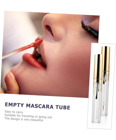 Outanaya 3pcs Makeup Bottle Empty Eyeliner Bottle Mascara Clear Mascara Tube Lip Gloss Clear Golden Plastic - Buy Online on GoSupps.com