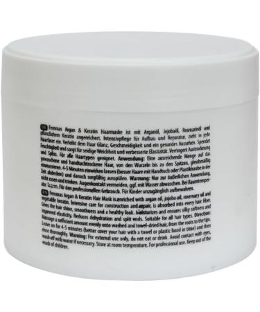  Femmas FemMas Argan and keratin hair mask with vegetable oils and proteins I Argan oil hair mask I Protein hair mask for healthy and supple hair I - Buy Online on GoSupps.com