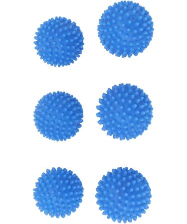 Eco Laundry Dryer Silicone Balls Silicone Laundry Dryer Reusable Balls Practical Reduce Drying Time Eliminate Wrinkles Reusable for Apartment (Blue 6 PCS) - Buy Online on GoSupps.com