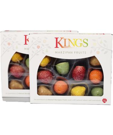 150g Kings Marzipan Fruits Festive Christmas Novelty Sweets Perfect Xmas Candy Treats for Stocking Stuffers (Pack Of 2) - Buy Online on GoSupps.com