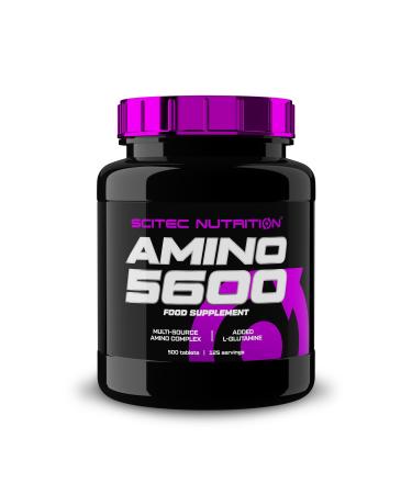 Scitec Nutrition Amino 5600 Tablets, Essential Amino Acids & BCAAs with L-Glutamine, Promotes Muscle Recovery and Growth, Whey Protein & Casein Formula, 500 Tablets