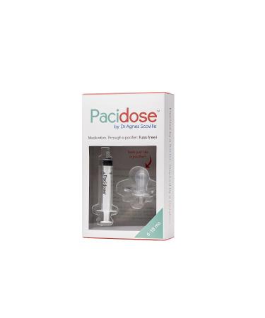 Pacidose Pacifier Liquid Medicine Dispenser | Oral Syringe for Infant Baby 6-18 Months - Buy Online on GoSupps.com
