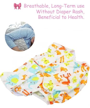 Cutieplusu Washable Pocket Diaper Cover - Adjustable Reusable Leak-Proof Breathable Adult Fabric Diaper - Cute Giraffe Design - Buy Online on GoSupps.com