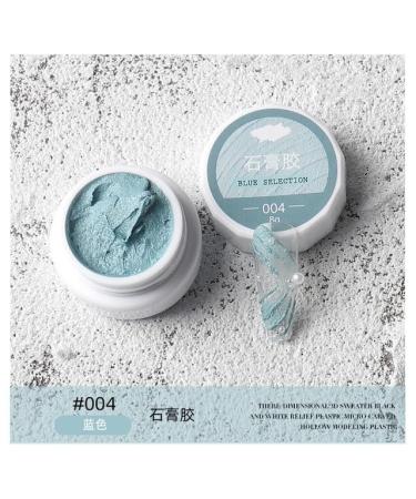 6 Colors Nail Art Plaster Paint Gel Kit Sand Texture Drawing No Need Top Coat/UV Nail Gel Polish/Lacquer Varnish 3D DIY - (Color: 4)