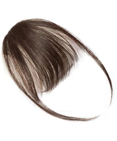 Clip in Fringe Bangs Human Hair Extensions #2 Dark Brown (3g) - Buy Online on GoSupps.com