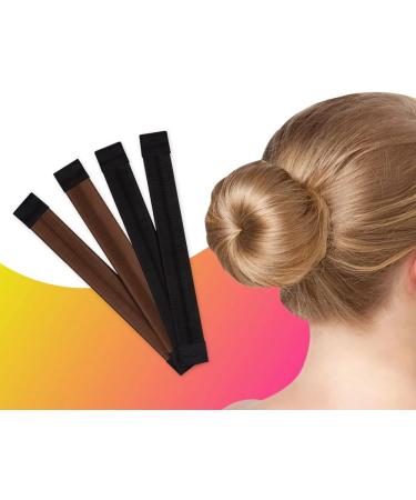 SCSpecial Hair Bun Maker Set - 4 French Twist Donut Bands for Quick Hair Buns - Buy Online on GoSupps.com