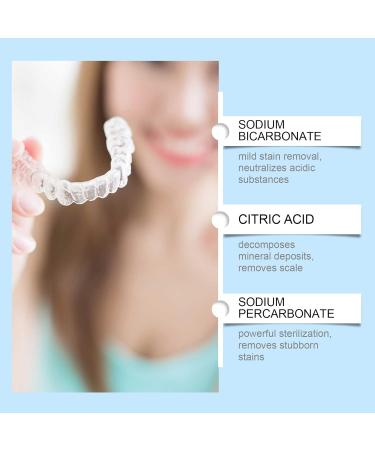 Denture Cleaning Tablets Gentle Stain Removal Odor Elimination Daily Portable Professional Tested(3PC) - Buy Online on GoSupps.com