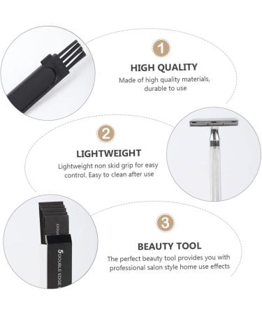 Beaupretty Manual Mustache & Body Hair Razor Set | Metal Safety Razor & Trimmer for Precision Grooming - Buy Online on GoSupps.com