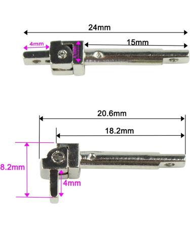High Quality 50 Pairs 4mm Plastic Eyeglass Spring Hinges - Perfect for Sunglasses & Eyeglass Frame Repairs - International Shipping Available - Buy Online on GoSupps.com
