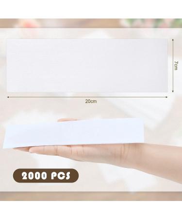 2000 PCS Large Non-Woven Wax Strips for Hair Removal - 3 x 8 Inch Body & Face Waxing Strips - For Men & Women - White - Buy Online on GoSupps.com