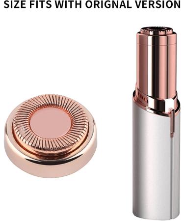 Gift2u Facial Hair Remover Replacement Heads - 6pcs Rose Gold Electronic Shaver Heads with 18K Gold-Plated Blades for Face, Leg, Armpit, Back - Buy Online on GoSupps.com