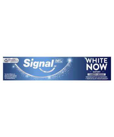 Signal toothpaste white Now for immediately 3x whiter teeth* and long -term whitening effect ** dental care for daily use 75 ml 1 piece