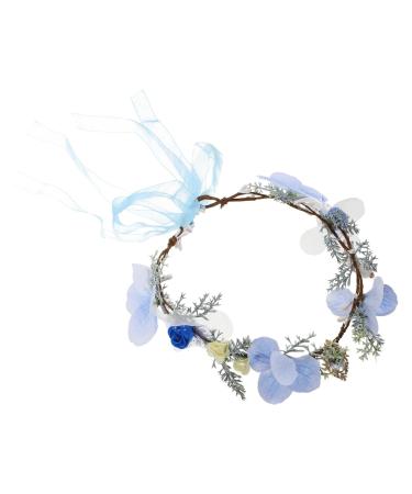 COSMEVIVI Elf Garland Headdress Cosplay Accessories Fairy Crown Forehead Chain Elf Costume for Women Fairy Costume Women Fairy Headband for Women Exotic Headband Fairy Outfit Flower Headband