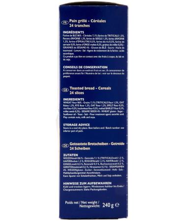  Italian Gourmet E.R. Pack of 3 Pasquier Gras Biscottate ai 9 Cereali oven-baked bread rusks with 9 grains 240g + Italian Gourmet Polpa 400g - Buy Online on GoSupps.com