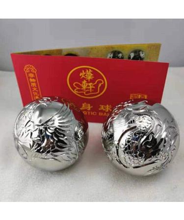 Dixinla Baoding Fitness Ball Baoding Ironworker Carving Dragon and Phoenix Ball Health Care Handball Fitness Ball Old Age Gift Chinese Ball - Buy Online on GoSupps.com