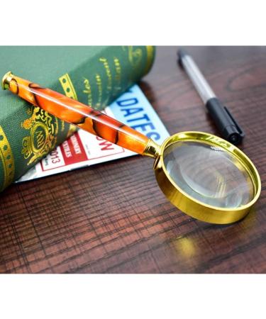 Handheld Glass 6X Imitation Jade Handle High End Gift Parents Elderly Students Reading Hd Expansion Mirrorall Metal Magnifier Good Times - Buy Online on GoSupps.com