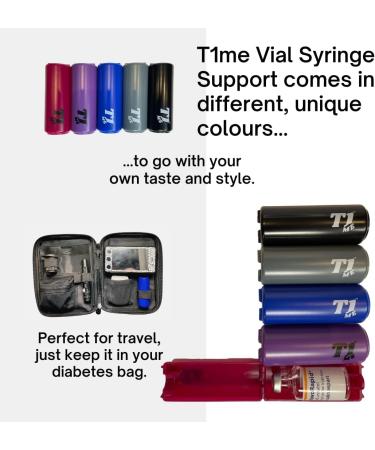 Time Vial Syringe Support for Omnipod Users - Insulin Transfer Device for Diabetes - Blue Bottle Protector Case - Buy Online on GoSupps.com