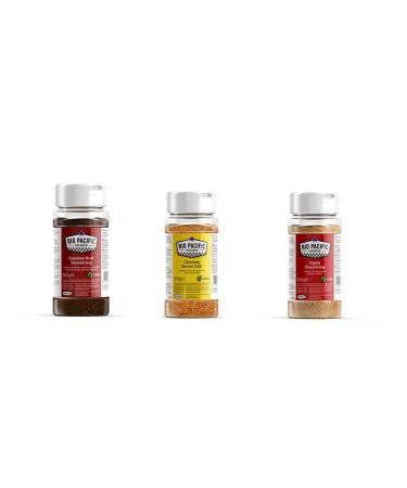 Rio Pacific Foods Cheeezy Bacon Salt (375g) Fajita Seasoning (300g) Smokey Butt Seasoning (6x300g).