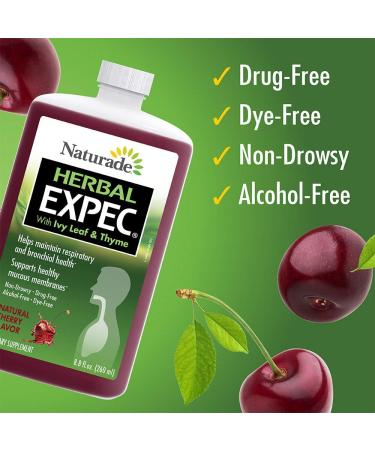Naturade Herbal Expectorant (EXPEC) 8.8 fl oz - Soothing Cough Relief - Pack of 1 - Buy Online on GoSupps.com