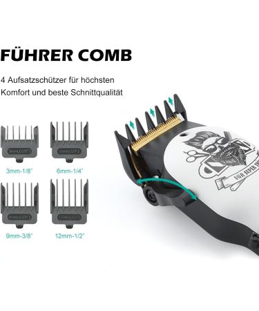 VGR Electric Hair Cipper for Men Professional Crod/Crodless Hair & Beard Trimmer Rechargeable Haircut Barber Clipper LED Display Hair Cutting Kit Black - Buy Online on GoSupps.com