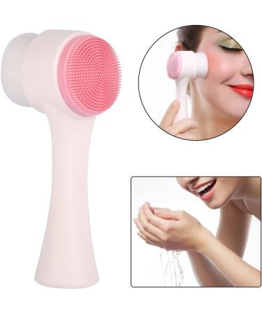 Manual Facial Cleansing Brush Double Side Skin Care Facial Cleaning Brush Silicone Facial Scrubber Dual Face Wash Brush for Deep Pore Exfoliation Makeup Massaging - Buy Online on GoSupps.com