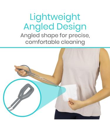 Vive Tong Wiping Aid - Long Handle Bathroom Self Assist for Elderly & Disabled - Buy Online on GoSupps.com