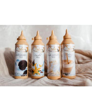 Creme Lik r Desserts Sauce - Seductive Topping in 600g Bottle | Versatile Delicia Sauce for Creative Desserts - Buy Online on GoSupps.com