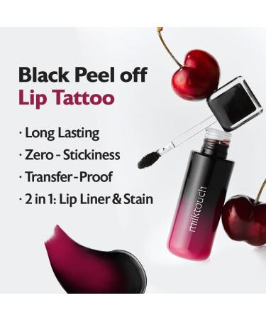 MILKTOUCH Summer-proof Lip Combo Black Peel Off Lip Tattoo #02 Black Plum + Collagen Lip Balm #Caramel Fondue - Buy Online on GoSupps.com