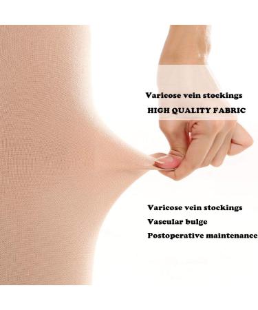 ACIYD 20-30 mmHg Compression Socks for Varicose Veins - Medical Elastic Stockings for Pregnancy & Travel (Skin XXXL) - Buy Online on GoSupps.com