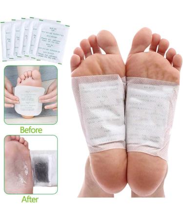 Sataturfun Detox Foot Patches - 100g Detoxification Plaster for Stress Relief Deep Sleep & Fatigue - Effective Deep Cleaning Foot Pads - Buy Online on GoSupps.com