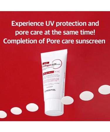 MEDI-PEEL Red Lacto Collagen Sun Cream SPF50 PA++++ 50ml - Non-Greasy Korean Sunscreen - Buy Online on GoSupps.com