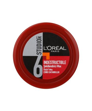 L OR AL PARIS - Studio Line Indestructible - Strong Hold Sculpting Wax - All Hair Types - Men and Women - 75ml