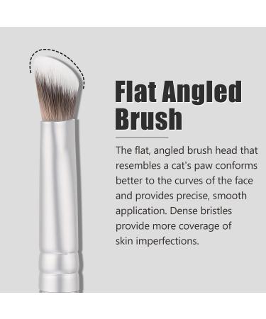TEOYALL Under-Eye Concealer Brush - Small Flat Angled Synthetic Bristles for Flawless Coverage | Best Multitask Brush for Liquid Cream and Powder - International Shipping Available - Buy Online on GoSupps.com
