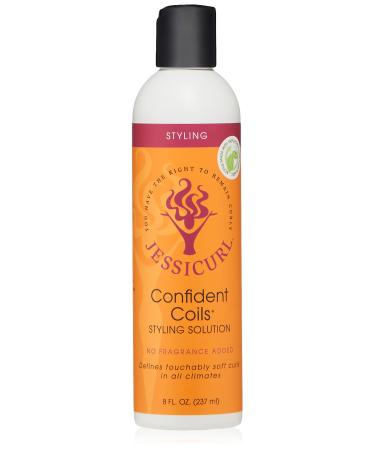 Jessicurl  Confident Coils Styling Solution  Curl Cream for Humidity Control and Frizz Control  Curly Hair Products  Styling Cream No Fragrance 8 Fl Oz (Pack of 1)