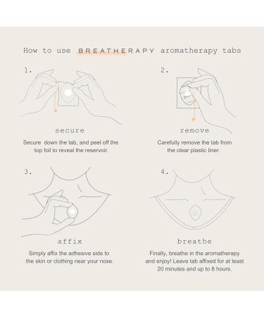Breatherapy Get Up + Go Kit - Pure Essential Oil Aromatherapy InhalationTabs 8-Pack (2 Each: Energy Focus Balance Grounding) - Buy Online on GoSupps.com