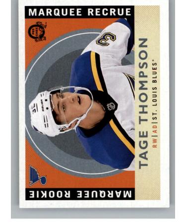 2017-18 O-Pee-Chee Retro #618 Tage Thompson Blues Rookie Year RC From Upper Deck Series Two Packs