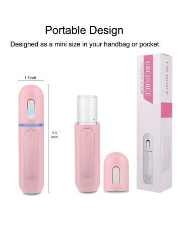 Nano Facial Mister | UrChoice Cool Mist Sprayer 30ml - Hydrating Skin Care & Makeup Tool (Pink) - Buy Online on GoSupps.com