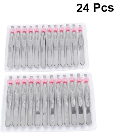 Buy Mikinona Zonge 24th Flat Tweezers - Stainless Steel Eyebrow & Ingrown Hair Removal Tool for Flawless Makeup | International Shipping - Buy Online on GoSupps.com