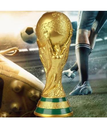 14.1 EOFLW World Cup Replica Trophy 2022 - Resin Soccer Collectible for Sports Fans - Gold Desktop Decor - Buy Online on GoSupps.com