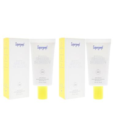 Mineral Sheer Screen SPF 30 by Supergoop for Women - 1.5 oz Sunscreen - Pack of 2 - Buy Online on GoSupps.com
