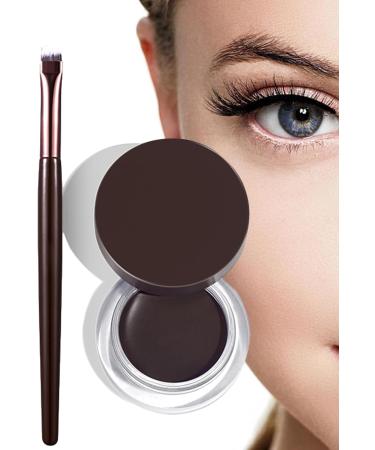 Gel Eyeliner Long Lasting Natural Eye Liner | Eye Makeup With Brushes Included Cosmetic Accessories For Dating Prom Traveling Performance Pochy Natural Black - Buy Online on GoSupps.com
