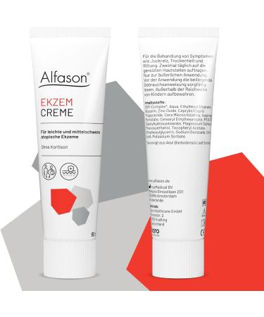 Alfason Eczema Cream - Cortisone Free Treatment for Atopic Eczema Symptoms - Itchy Skin - 60g - Buy Online on GoSupps.com