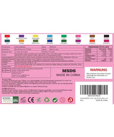16 Colors Food Coloring Set - Highly Concentrated Liquid for Cakes Drinks Slime Soaps & More - 6ml Each | International Shipping Available - Buy Online on GoSupps.com