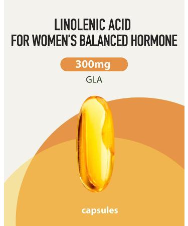 Gamma Linolenic Acid 300mg - Borage Oil & Vitamin E for Women's Health (60 Capsules) | FromBIO - Buy Online on GoSupps.com