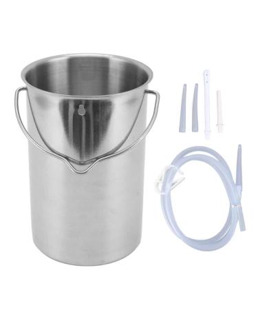 Knklistier-Eimer kit reusable stainless steel-bell-enema kit unisex home intimate cleaning device with flow control clamping hose enema accessories for daring yield for coffee water